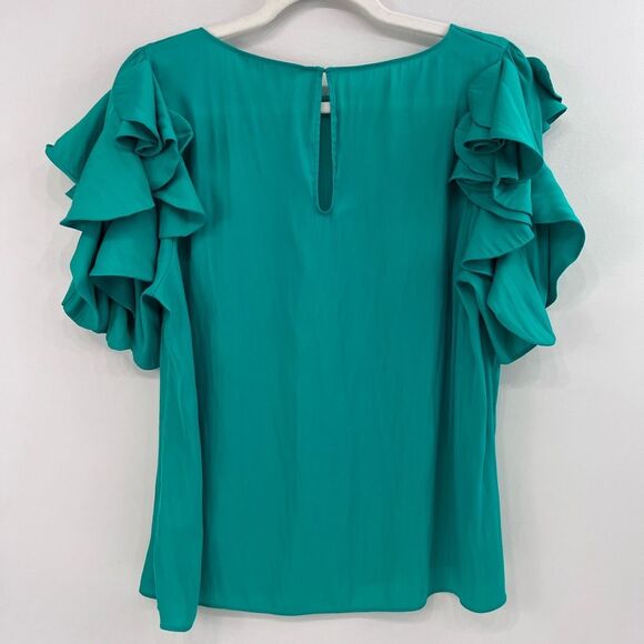 Lilly Pulitzer Ruffle Short Sleeve Ana Top, large, NWOT - Picture 8 of 11